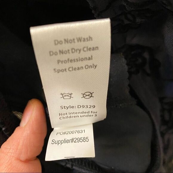 WEISSMAN Balera Dance Costume black tutu skirt flocked mesh dress D9329 child LC - Picture 13 of 15